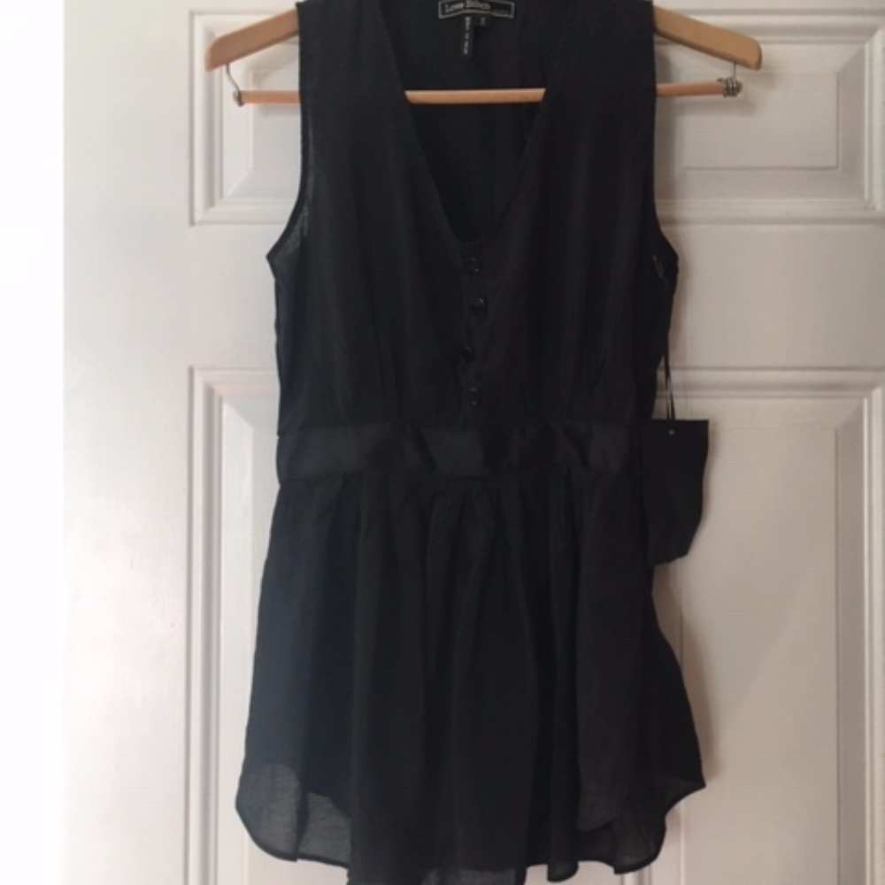 Vintage Inpsired Black Cami Top
